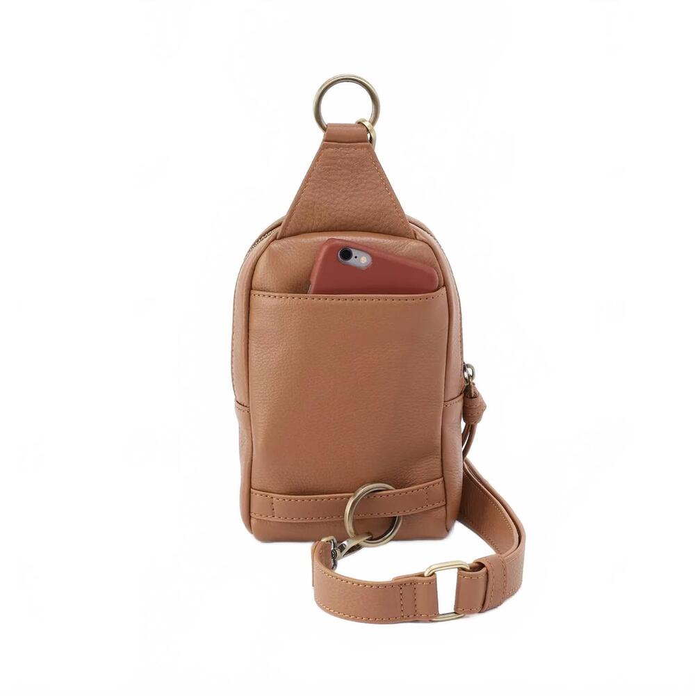 NEW HOBO cass small sling bag in brown sugar